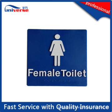 180mm*180mm Female Toilet Braille Tactile Sign